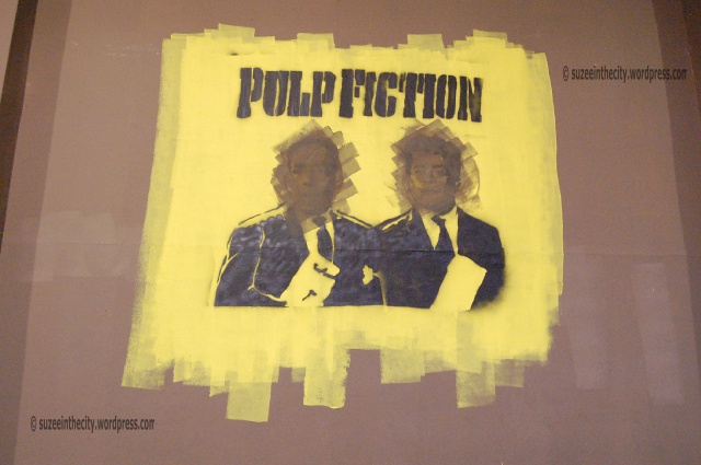 Pulp Fiction stencil by Charles Akl and Amr Gamal